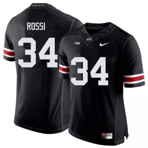 Men's Ohio State Buckeyes #34 Mitch Rossi Black Nike NCAA College Football Jersey New Arrival MHH4444OR